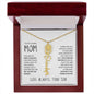 My Loving Mom | First Country | Custom Name Flower Necklace