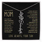 To My Loving Mom | My First Country | Custom Name Necklace