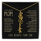 To My Loving Mom | My First Country | Custom Name Necklace