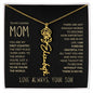 To My Loving Mom | My First Country | Custom Name Necklace