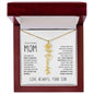 My Loving Mom | First Country | Custom Name Flower Necklace