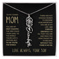 To My Loving Mom | My First Country | Custom Name Necklace