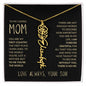 To My Loving Mom | My First Country | Custom Name Necklace