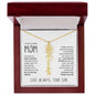 My Loving Mom | First Country | Custom Name Flower Necklace