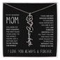 My Amazing Mom | First Country | Custom Name Necklace