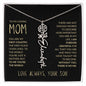 To My Loving Mom | My First Country | Custom Name Necklace