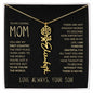 To My Loving Mom | My First Country | Custom Name Necklace