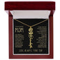 To My Loving Mom | My First Country | Custom Name Necklace