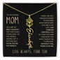 To My Loving Mom | My First Country | Custom Name Necklace