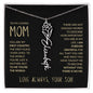 To My Loving Mom | My First Country | Custom Name Necklace