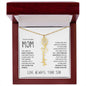 My Loving Mom | First Country | Custom Name Flower Necklace