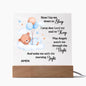 Bedtime Prayer Acrylic Plaque | Blue Bear