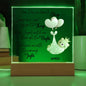 Bedtime Prayer Acrylic Plaque | Pink Bear
