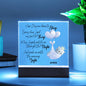 Bedtime Prayer Acrylic Plaque | Pink Bear