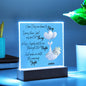 Bedtime Prayer Acrylic Plaque | Pink Bear