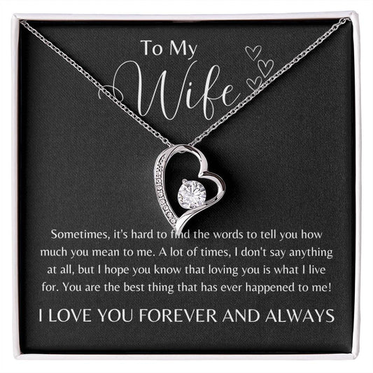To My Wife | Hearts | Forever Love Necklace
