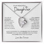 To My Daughter | Brave, Smart, Strong | Forever Love Necklace