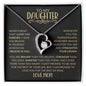 My Daughter | Straighten Your Crown | Gold and Black | Forever Love Necklace