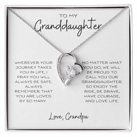 To My Granddaughter | Forever Love Necklace