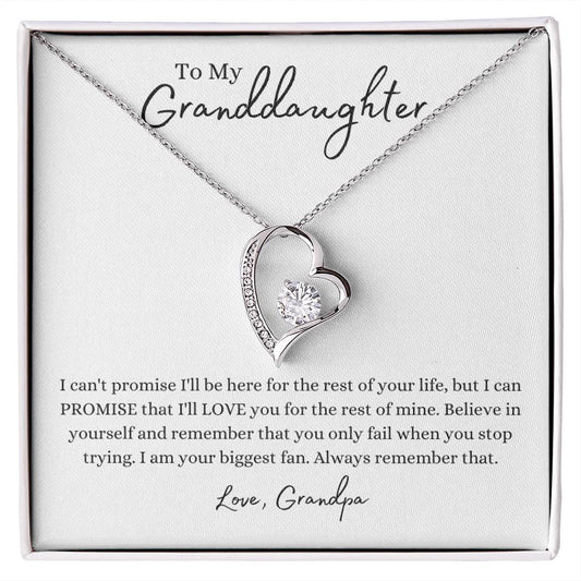 To My Granddaughter | Forever Love Necklace