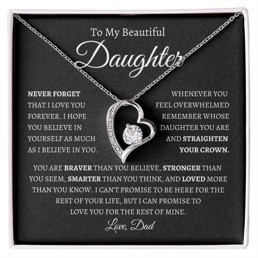 To My Daughter | Forever Love Necklace