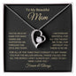 To My Beautiful Mom | Years, Joy, Tears | Love Knot Necklace