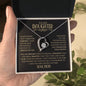 My Daughter | Straighten Your Crown | Gold and Black | Forever Love Necklace