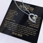 My Daughter | Straighten Your Crown | Gold and Black | Forever Love Necklace