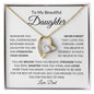To My Daughter | Love Dad | Forever Love Necklace