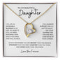 To My Daughter | Brave, Smart, Strong | Forever Love Necklace