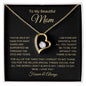 To My Beautiful Mom | Years, Joy, Tears | Love Knot Necklace