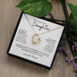 To My Daughter | Brave, Smart, Strong | Forever Love Necklace
