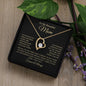 To My Beautiful Mom | Years, Joy, Tears | Love Knot Necklace