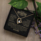 My Daughter | Straighten Your Crown | Gold and Black | Forever Love Necklace