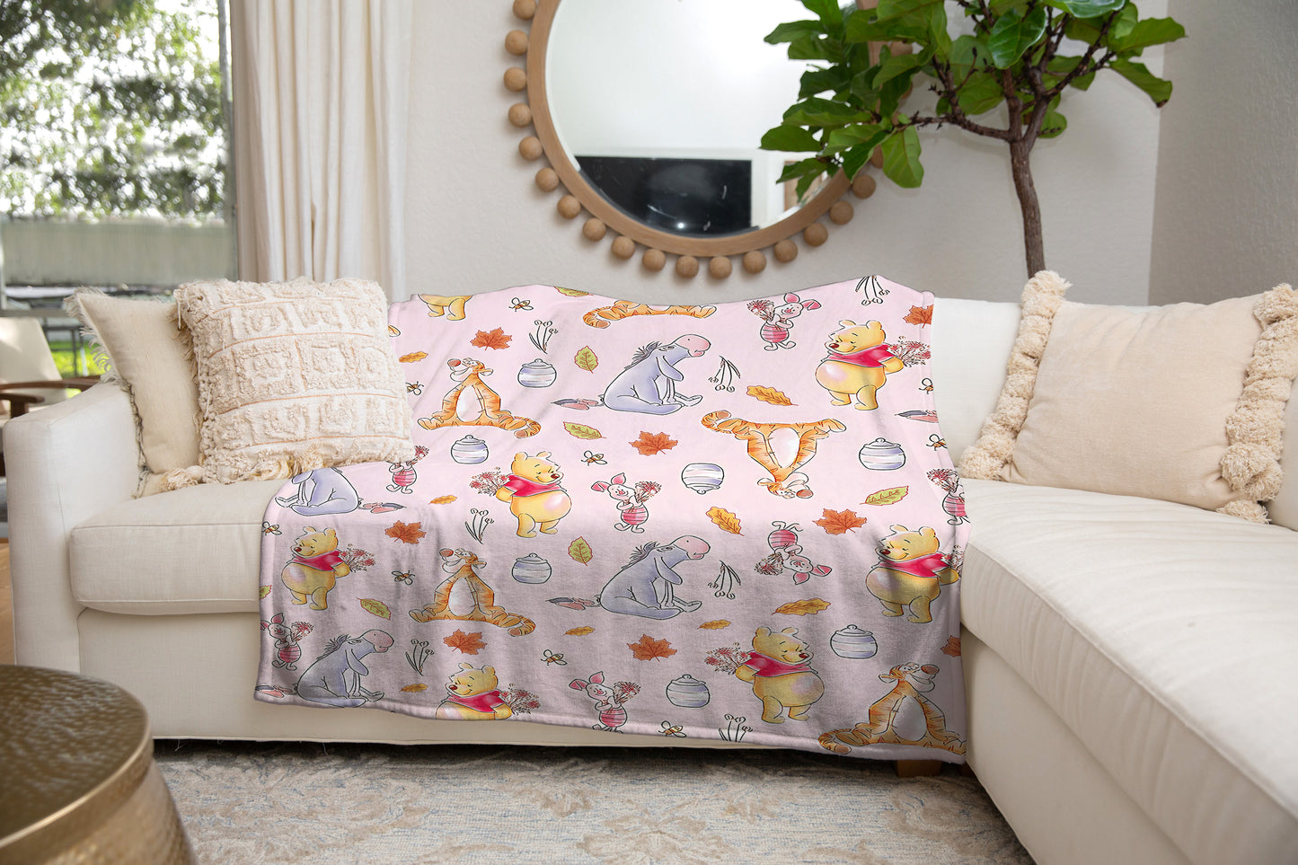 Fall Leaves Cozy Plush Fleece Blanket - 50x60